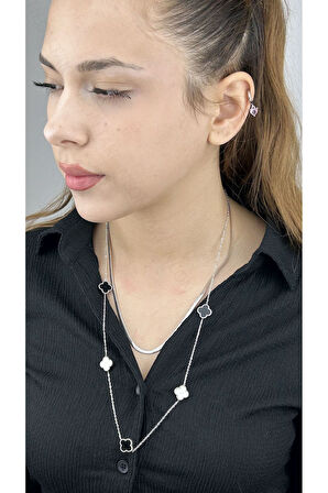 Van, Çift Zincir, Italyan Zincirli, Paslanmaz Çelik Kolye 235, Gümüş Renk