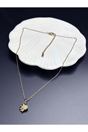 Zirkon Taşlı, Güneş Ve Ay Figürlü Mıknatıslı Arkadaşlık Kolyesi 371