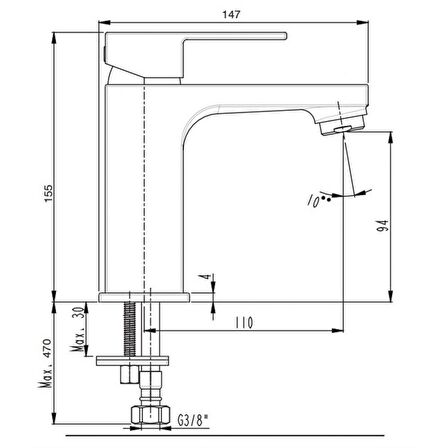 Ar Melia Lavabo Bataryası 102118132