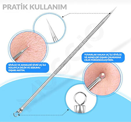 2”li Komedon Seti Ve Siyah Nokta Temizleyici 