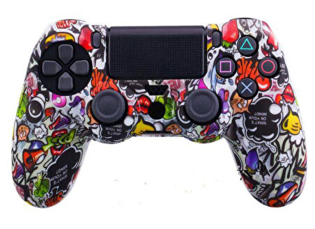 Grafiti Desenli Playstation 4 Ps4 Kol Kılıfı - Dualshock 4 Kılıf 1P4