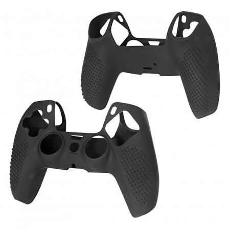 Siyah Playstation 5 Ps5 Kol Kılıfı Dualshock 5 Kabartmalı Kılıf