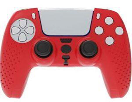 Kırmızı Playstation 5 Ps5 Kol Kılıfı Dualshock 5 Kabartmalı Kılıf