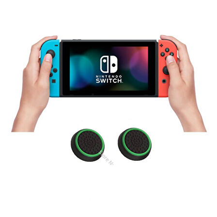 Nintendo Switch Analog Koruyucu Başlık Silikon Kılıfı - İkili