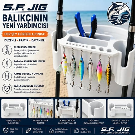 Balıkçı Kovası Askı Aparatı - Kamış, Olta ve Ekipman Tutucu
