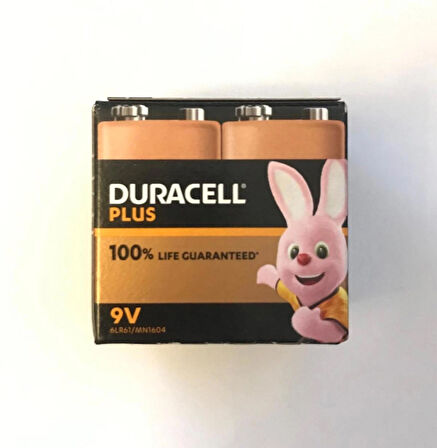 Duracell Plus Alkalin 9Volt Pil 4 adet