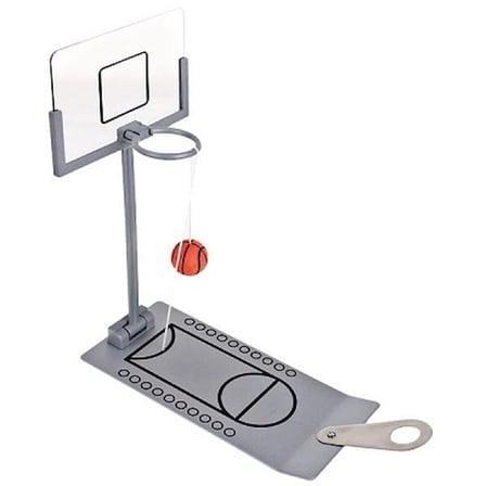 Özel Üretim Ofis Hediyesi Eğlenceli Stres Atıcı Katlanabilir Şık Masaüstü Metal Basketbol Oyunu