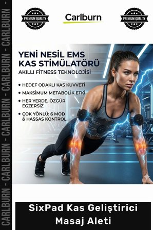 Özel Üretim Abs Vücut Geliştirici Fitness 6 Modlu Ems Destekli SixPad Kas Geliştirici Masaj Aleti