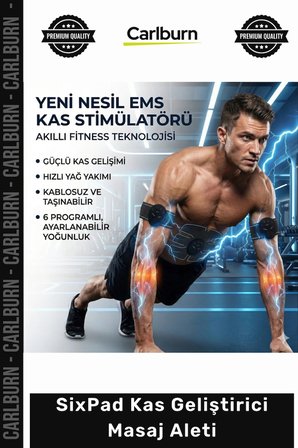 Özel Üretim Abs Vücut Geliştirici Fitness 6 Modlu Ems Destekli SixPad Kas Geliştirici Masaj Aleti
