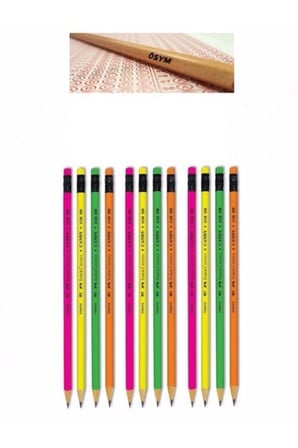 Candy Silgili 12 Adet Kurşun + Ösym Kurşun Kalem