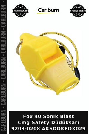 Özel Seri Fox 40 Sonık Blast Cmg Safety Düdüksarı 9203-0208 AKSDDKFOX029 Açık Hava Aktivite Günlük