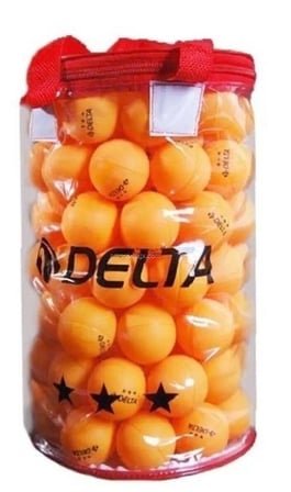 Delux Serisi Pinpon Topu 100LÜ Çantalı Turuncu Tmt 345 Sportif Ürün Oyun Aracı Spor Gereci