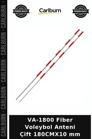 VA-1800 Fiber Voleybol Anteni Çift 180CMX10 mm Saha Aksesuarı Bireysel Antrenman Spor Ürünü