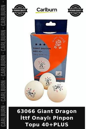 Premium 63066 Giant Dragon İttf Onaylı Pinpon Topu 40+PLUS Rekabet Klüp Spor