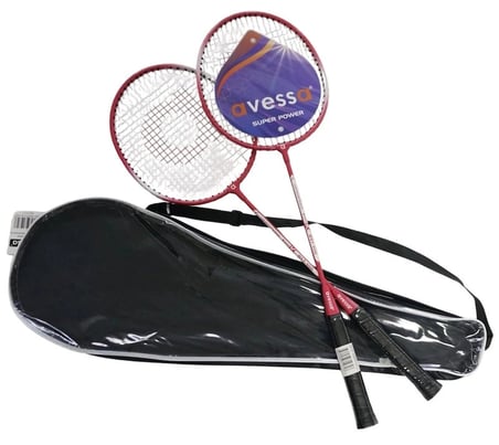 Delux Serisi BST-100 Red Badmington Raket Set Kırmızı Yaz Hava Oyun