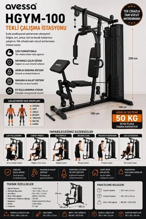 Delux Serisi HGYM-100 Tekli Çalışma İstasyonu Yaşam Alanı Büro Mobilyası Oda Eşyası