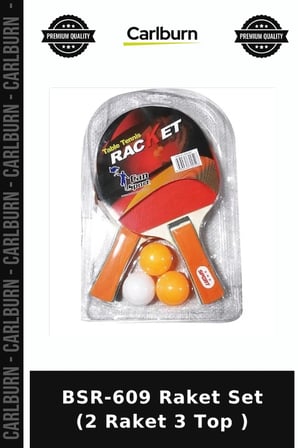 Delux Serisi BSR-609 Raket Set (2 Raket 3 Top ) Park Gençlik Etkinlik