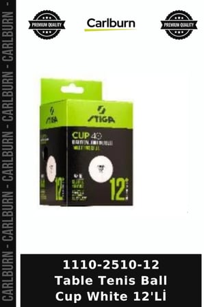 Delux Serisi 1110-2510-12 Table Tenis Ball Cup White 12'Lİ Beyaz Eşya Küçük Top Spor Gereci