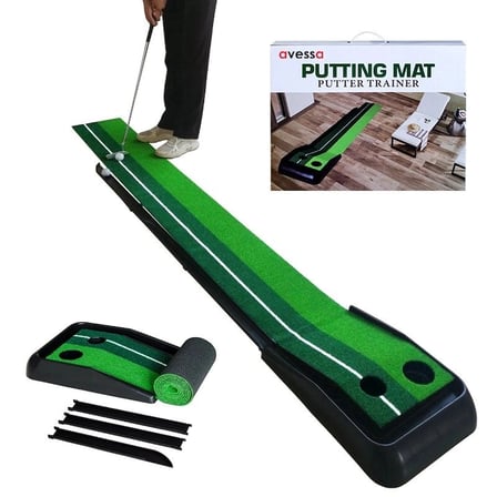 Özel Üretim GLF-100 Mini Golf Sahası 30X250 cm Alışma Alanı Oyun Antrenman