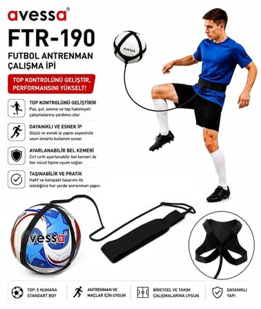 Delux Serisi FTR-190 Futbol Antreman Çalışma İpi Egzersiz Antrenman Hareket