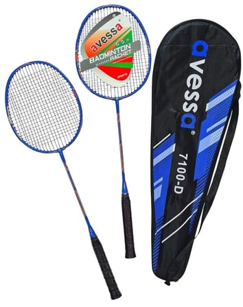 Özel Üretim 7100-D Tek Parça Grafıt Badmington Raket Set Çift Sporcu Dinlence Yaz