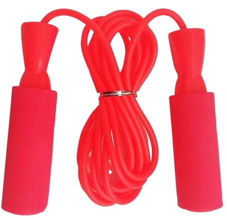 Özel Seri ZB-217-RED Atlama İpi Rulmanlı Kırmızı Renk Spor Malzemesi Fit İp