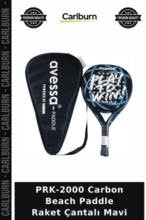 Özel Seri PRK-2000 Carbon Beach Paddle Raket Çantalı Mavi Sezon Ürünü Açık Hava Spor Aksesuarı