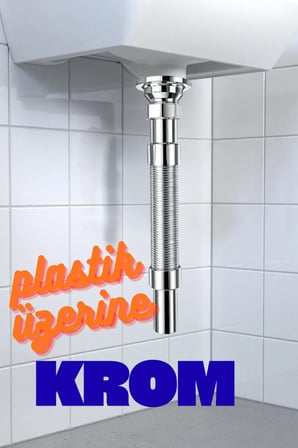 Premium Körüklü Evye Sifonu – Koku Yapmaz, Uzayabilen Esnek Gider Borusu (33-80 cm)