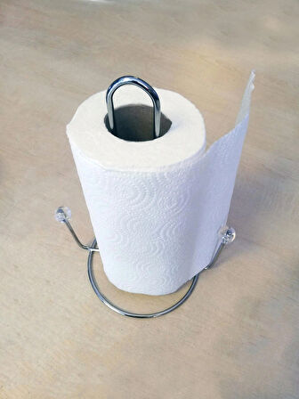 Krom Mika Uçlu Kağıt Rulo Havluluk, Metal Havlu Kağıt Peçetelik , Masa Üstü Kağıt Havluluk