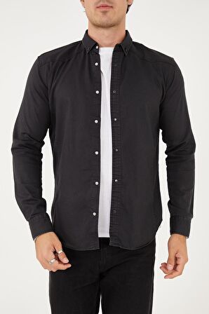 Erkek Yıkamalı - Kot Gömlek