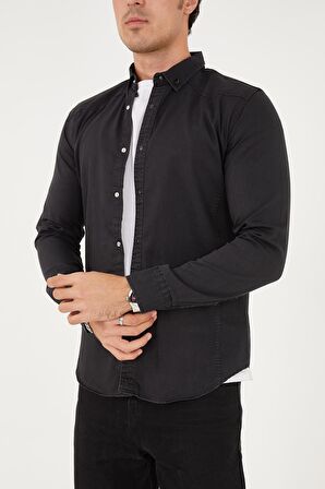 Erkek Yıkamalı - Kot Gömlek