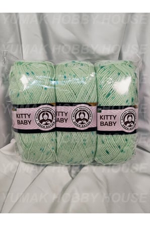KITTY BABY Benekli El Örgü İpi (3 Adet) 100gr. - Renk: 382