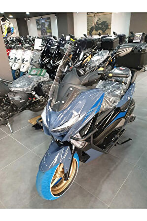 Kuba Newcity 125 Siperlik Ön Cam 2023 2024 Model 75cm Şeffaf Renkli 4mm UZUN CAM