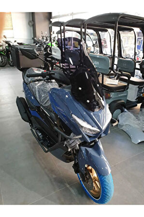 Kuba Newcity 125 Siperlik Ön Cam 2023 2024 Model 75cm Siyah Renkli 4mm UZUN CAM