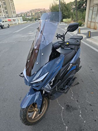 MOTOCAM Küba Newcity 125 Siperlik Ön Cam 2023-2025 Model 78cm Füme Renkli 4mm UZUN VE GENİŞ