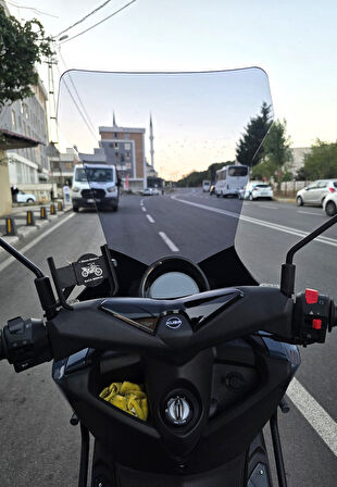 MOTOCAM Küba Newcity 125 Siperlik Ön Cam 2023-2025 Model 78cm Füme Renkli 4mm UZUN VE GENİŞ