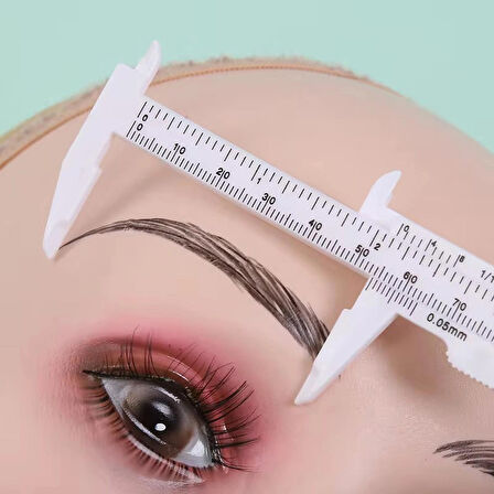Microblading Ve Kalıcı Makyaj Ölçüm Cetveli Kumpas