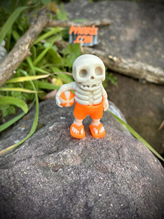 Oyuncak Kumsal İskeleti- Sıcak Kumların Gizemli Bekçisi!👻💀🌴3D Hareketli Organik Model-Orta Boy