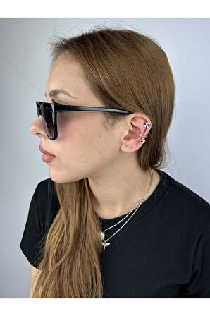 Kalp Sallantılı, Kulak Kıkırdak Bölgesi Küpe 187, Altın Renk