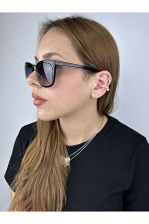 Zirkon Taşlı, Sallantılı, Kulak Kıkırdak Bölgesi Küpe 199, Altın Renk