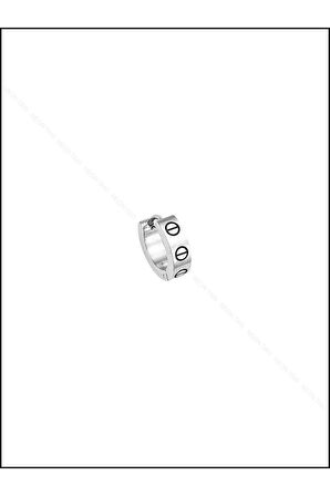 Paslanmaz Çelik Küpe 219, Gümüş Renk