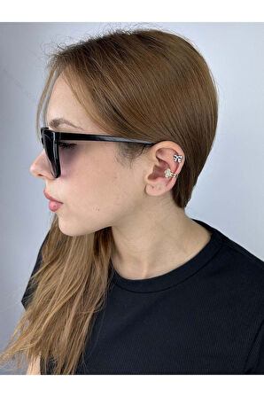 Van Figürlü, Kulak Kıkırdak Bölgesi Bijuteri Küpe 502, Altın Renk