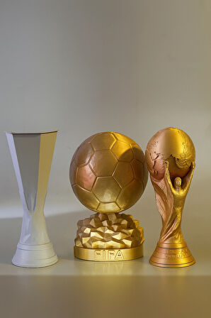 3D Baskı Futbol Kupa Figürü – 20 cm