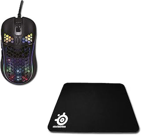 Lunatic Sparrow 6400 Dpı Rgb Ledli Makrolu Drag Click Oyuncu Mouse +Steelserisi 40 x 30 Gaming 3mm Mouse Pad