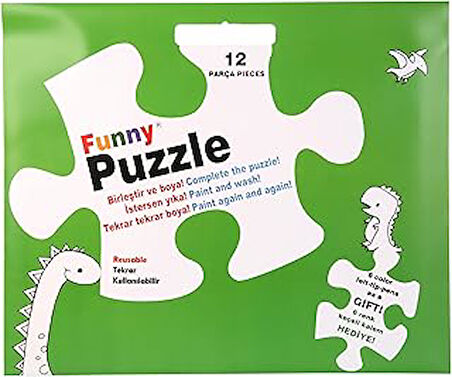 Akademi Funny Mat Washable Puzzle Dinazor Çağı