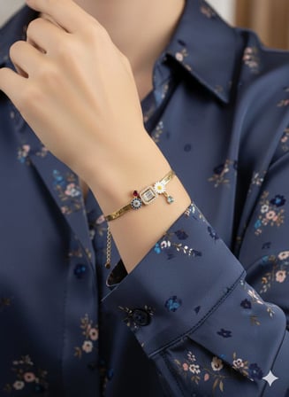 925 Ayar Papatyalı Özel İsimli Doğum Taşlı İtalyan Zincir Bileklik.rose.gold.rodaj
