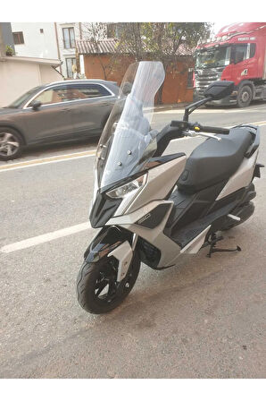 Kymco Dink R 150 Ön cam 2023 2024 Model Yılı 77cm Şeffaf Renk 4mm Uzun Geniş Cam