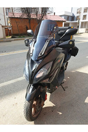 Kymco Xciting 250 500 İ Ön cam 2008 2012 Model Yılı 72cm Açıkfüme Renk 4mm Uzun Geniş Cam
