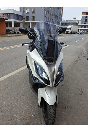 Kymco Xciting 400 İ Ön cam 2015 Model Yılı 72cm Açıkfüme Renk 4mm Uzun ve geniş