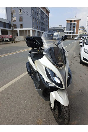 Kymco Xciting 400 İ Ön cam 2015 Model Yılı 72cm Şeffaf Renk 4mm Uzun ve geniş